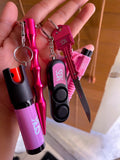 Kate Defense Pink Safety Keychain Set